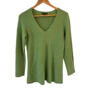 Eileen Fisher Wool Cashmere Blend Sweater Womens Size S Green Quiet Luxury